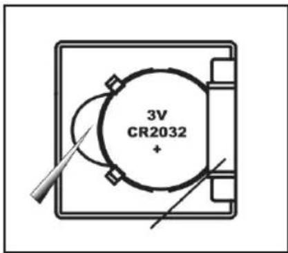 3V CR2032 +