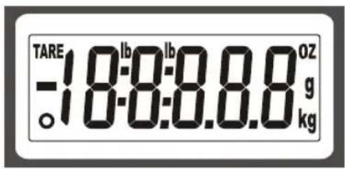TARE -18:0:0.0.0 oz g kg 18:0:0.0.0 kg