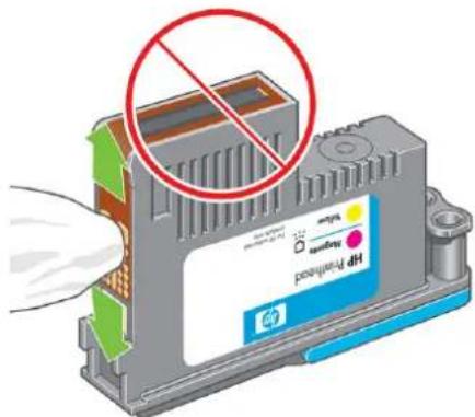 HP DesignJet Z5600PS - Auf dem Bedienfeld wird das erneute Einsetzen oder Austauschen eines Druckkopfs empfohlen - 1