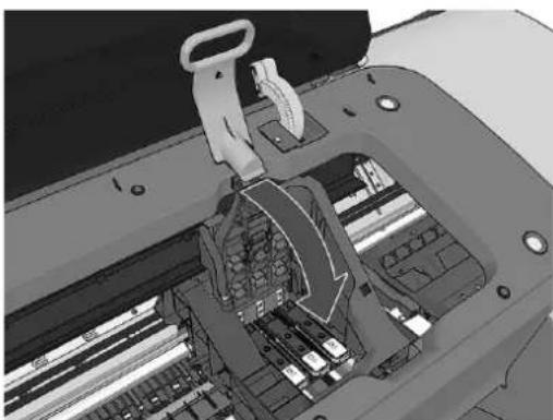 HP DesignJet Z5600PS - Einsetzen eines Druckkopfs - 6