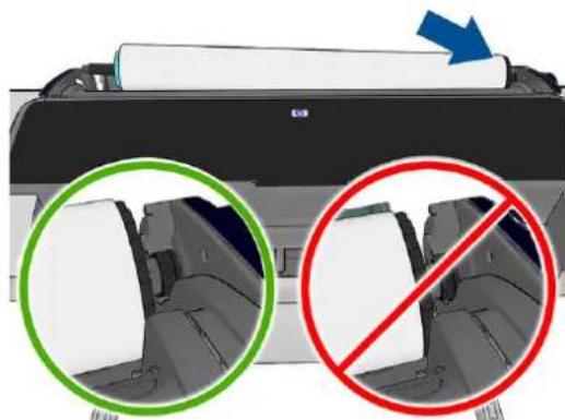 HP DesignJet Z2600PS - Laden einer Rolle in den Drucker - 3