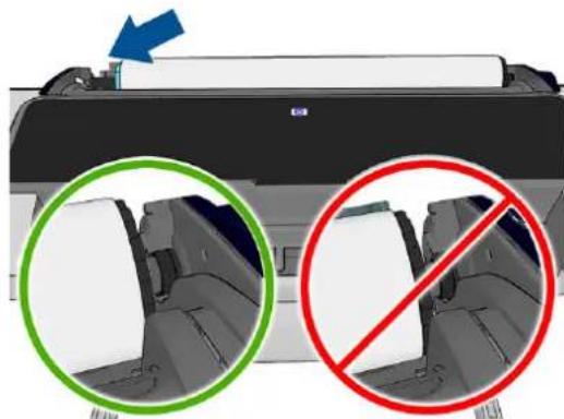 HP DesignJet Z2600PS - Laden einer Rolle in den Drucker - 4