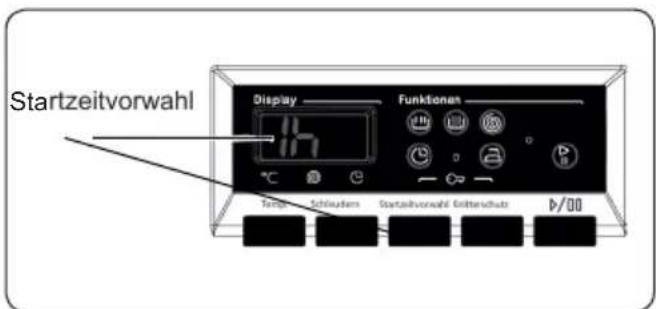 Startzeitvorwahl Display Funktionen 17 Temp Schneudern Startzeitvorwahl Gritterschutz 4/00