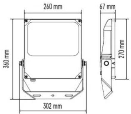 260 mm 360 mm 302 mm 67 mm 270 mm