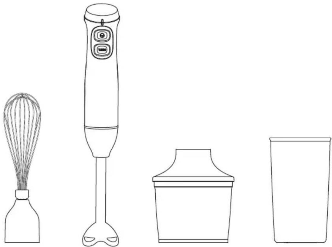 MIDEA MJ-BH6001W - HAND BLENDER - 1