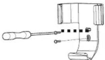 Arçelik 09560 HP - Anbringen der Aussenhülle der Fernbedienung an die Wand - 1