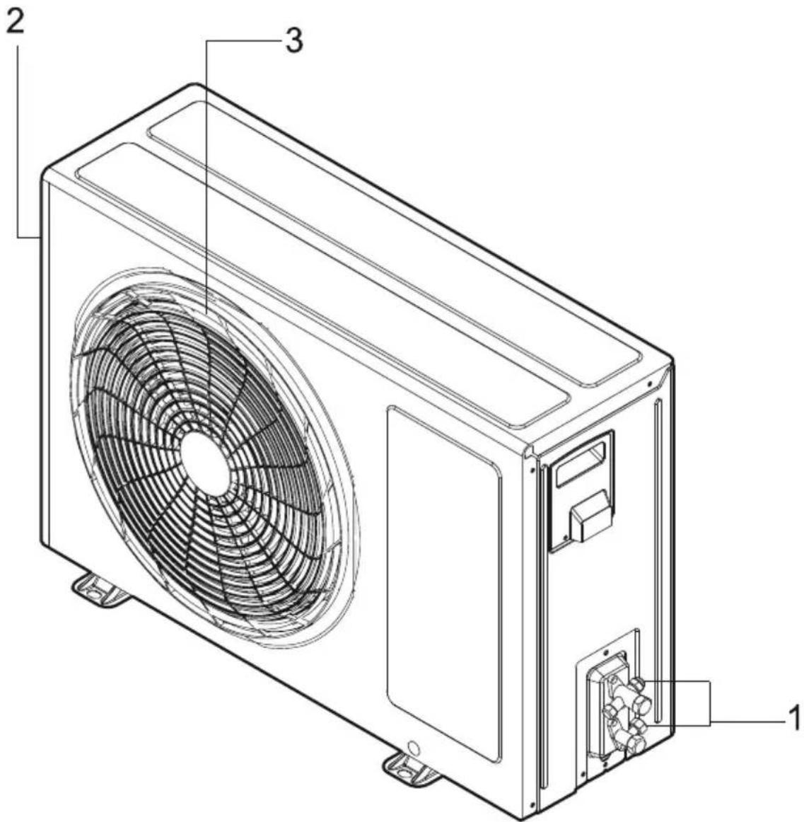 Arçelik 09560 HP - Außenteil der Klimaanlage - 1