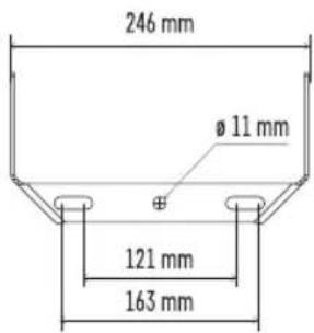 246 mm Ø 11 mm 121 mm 163 mm