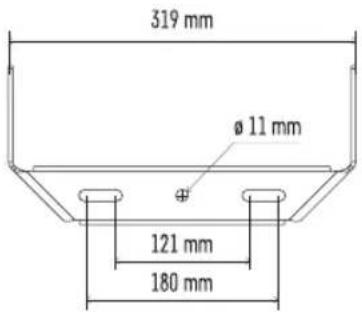 319 mm Ø 11 mm 121 mm 180 mm