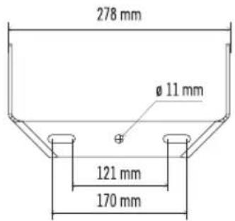278 mm ø 11 mm 121 mm 170 mm