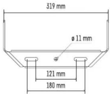319 mm ø 11 mm 121 mm 180 mm