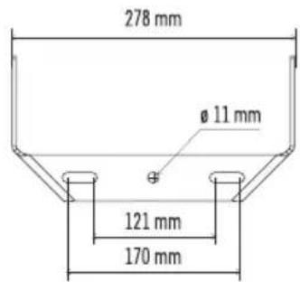 278 mm Ø 11 mm 121 mm 170 mm