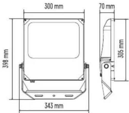 300 mm 70 mm 398 mm 343 mm 305 mm