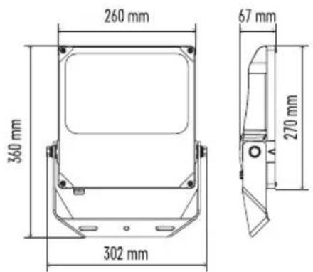 260 mm 360 mm 302 mm 67 mm 270 mm