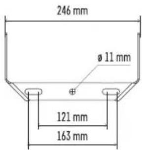 246 mm Ø 11 mm 121 mm 163 mm