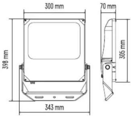 300 mm 70 mm 398 mm 343 mm 305 mm