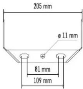 205 mm Ø 11 mm 81 mm 109 mm