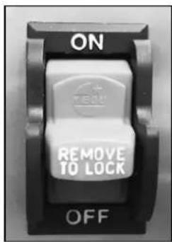 ON REMOVE TO LOCK OFF
