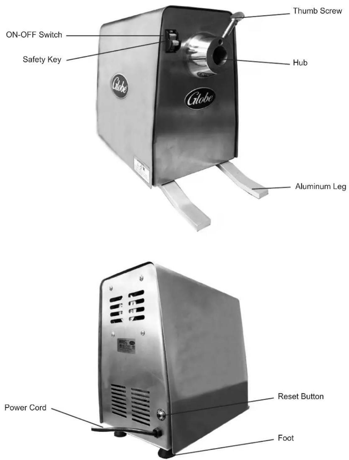 Globe L00670 - KEY COMPONENTS OF THE POWER DRIVE UNIT - 1