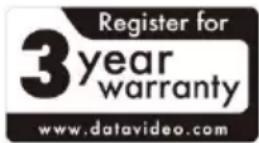 DataVideo SLD-1 - Three Year Warranty - 1