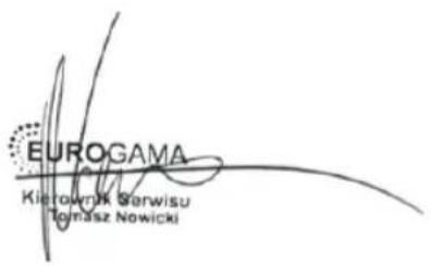 EUROGAMA Kierownik Gerwisu Tomasz Nowicki