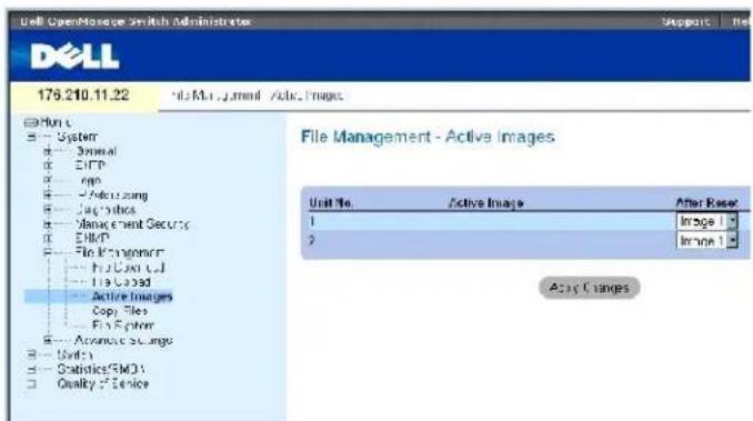 DELL PowerConnect 3424P - Aktivieren von Image-Dateien - 1