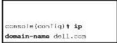 DELL PowerConnect 3424P - Definieren von DNS-Domänennamen mit Hilfe der CLI-Befehle - 1