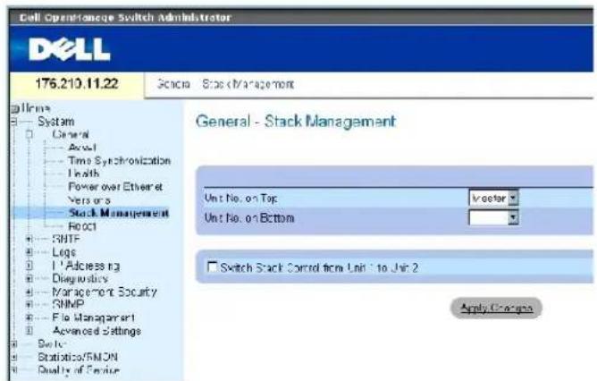 DELL PowerConnect 3424P - Verwalten von Stack-Komponenten - 1