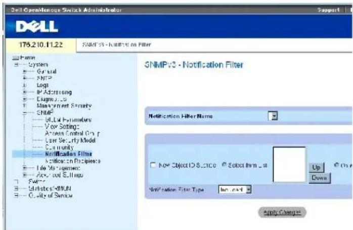 DELL PowerConnect 3424P - Definieren von SNMP-Benachrichtigungssfiltern - 1