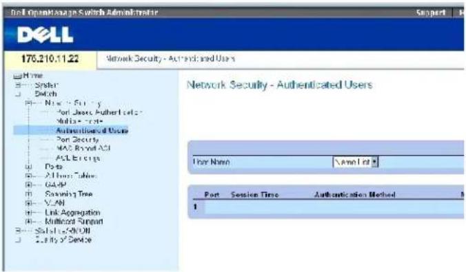 DELL PowerConnect 3424P - Authentifizieren von Benutzern - 1