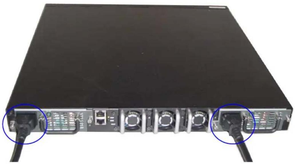 DELL PowerConnect 8024F - Anahtarı Bir Güç Kaynağına Bağlama - 3