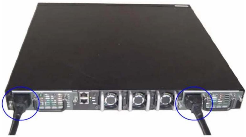 DELL PowerConnect 8024F - 電源への接続 - 1