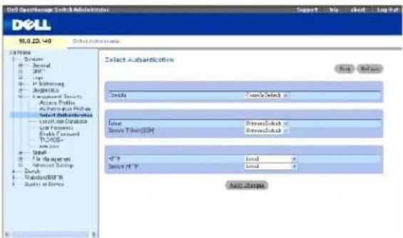 DELL PowerConnect 5324 - Zuweisen von Authentifizierungsprofilen - 1