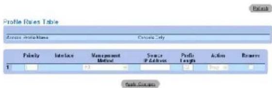 DELL PowerConnect 5324 - Abb. 6-54. Profilregeln-Tabelle - 1