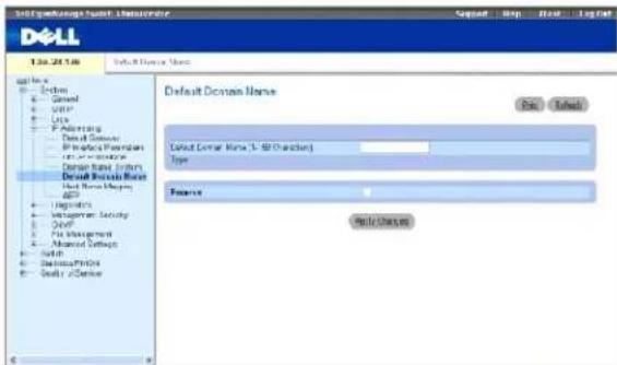 Dell Test 2013 Default Domain Name Default Domain Name (L-50 Command) Type Process Help/Choose