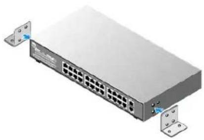 DELL PowerConnect 2324 - Abbildung 1-8. Halter für die Wandmontage - 1