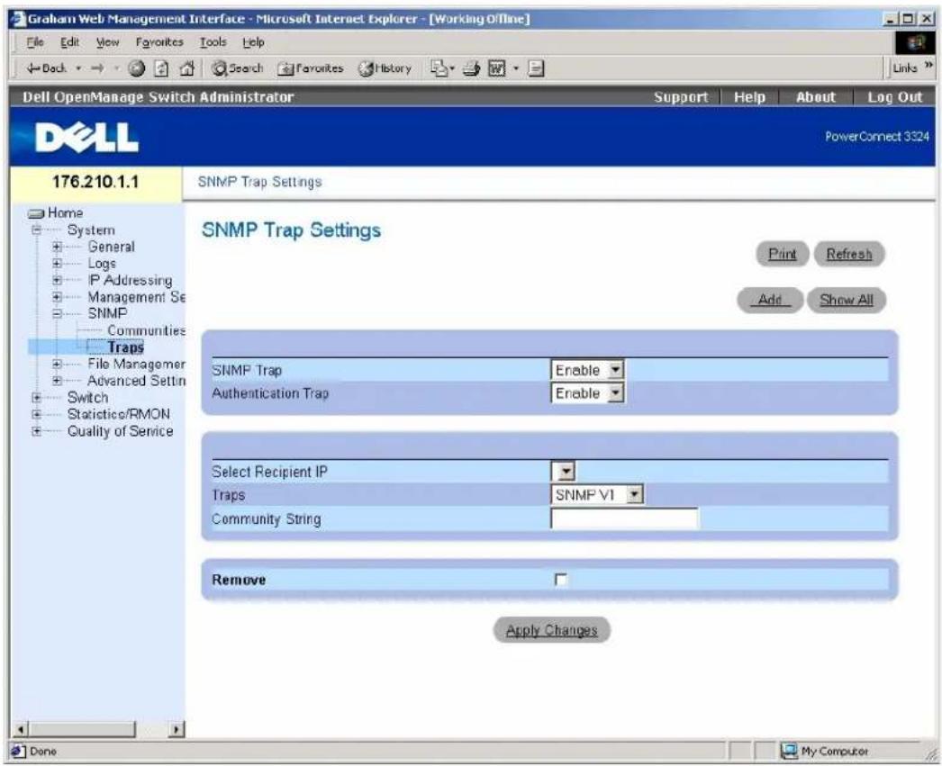 DELL PowerConnect 3348 - Definieren von Traps - 1