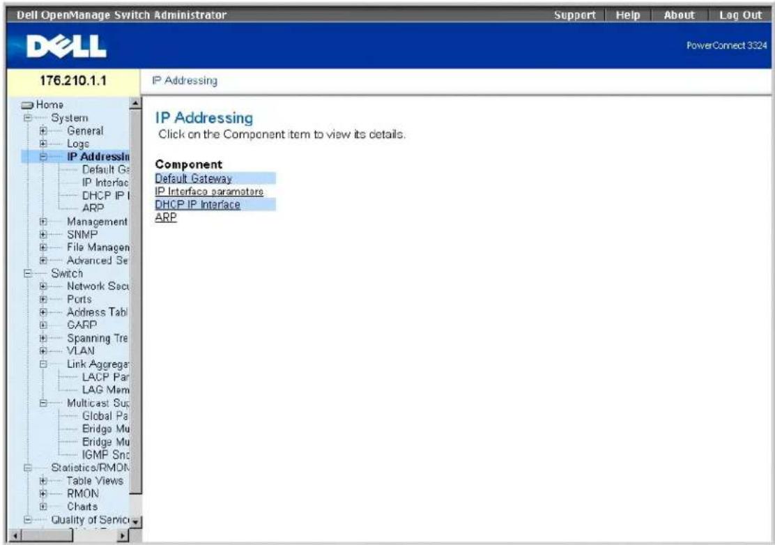 DELL PowerConnect 3348 - Definieren von IP-Geräteadressen - 1