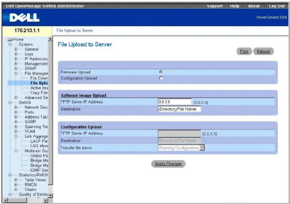 DELL PowerConnect 3348 - Hochladen von Dateien - 1