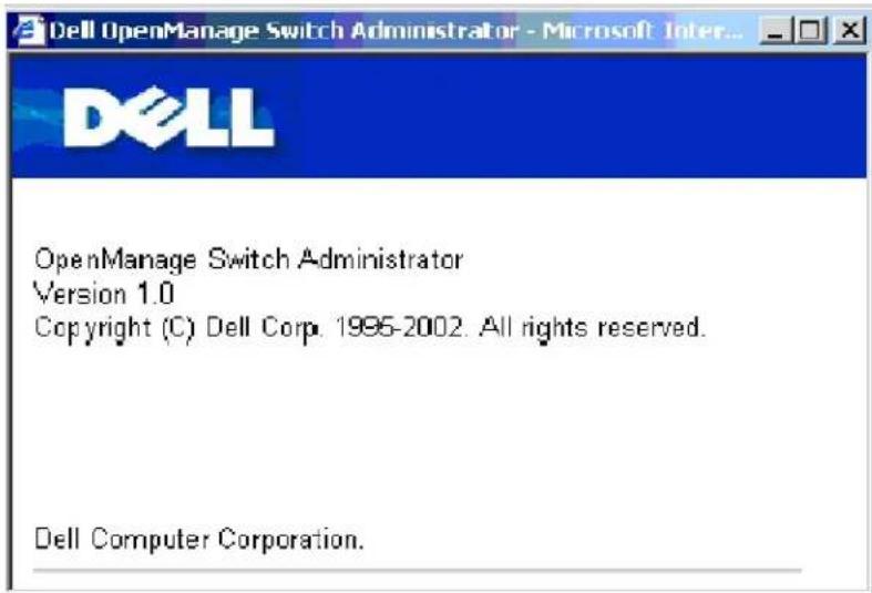 DELL PowerConnect 3348 - Schaltfläche "About" - 1
