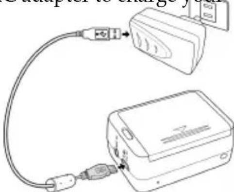 Diagram showing cable connection to a device with labeled ports and connectors