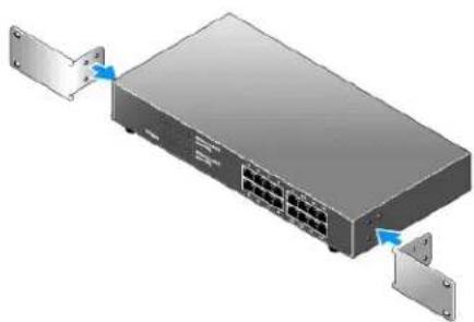 DELL PowerConnect 2624 - Installieren des Switches in einem Rack - 2