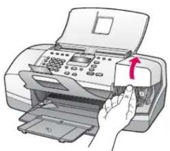 HP Officejet 4350 All-in-One - Öffnen der Patronenklappe - 1