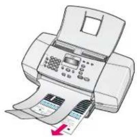 HP Officejet 4350 All-in-One - Ausrichten der Druckpatronen - 2