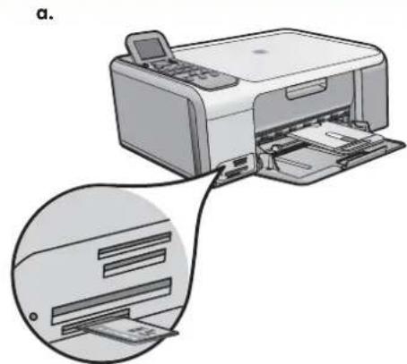 HP Officejet C4100 - Fotoğraf kağıdı yükleyin Τοποθέτηση φωτογραφικού χαρτιού - 8