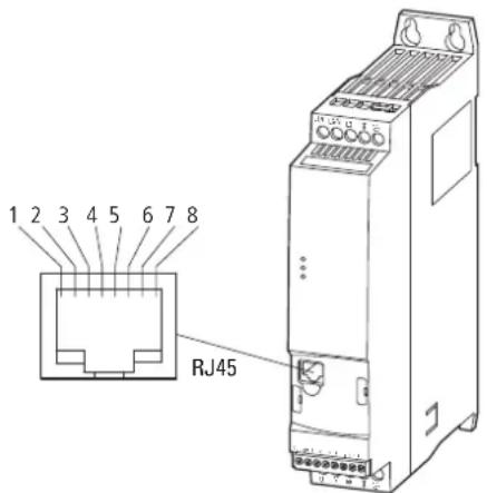 1 2 3 4 5 6 7 8 RJ45