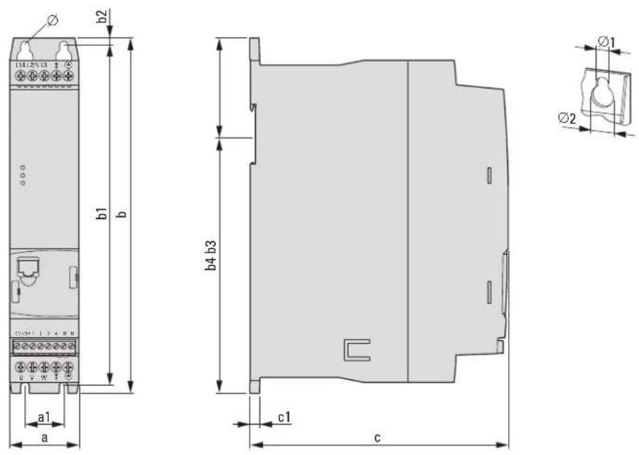 EATON PowerXL DE1 - Abmessungen - 1