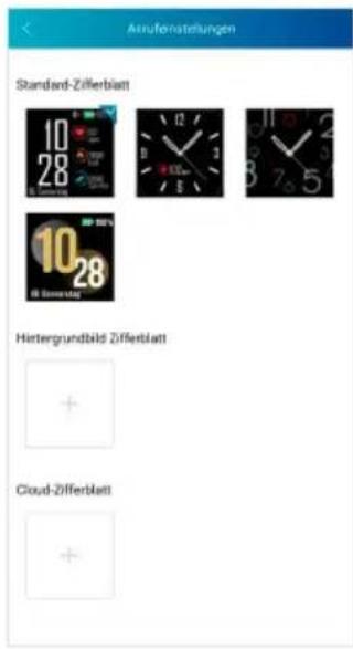 Anzuflerstellungen Standard-Zifferblatt 10 28 10 28 Hetergrundbild Zifferblatt + Cloud-Zifferblatt