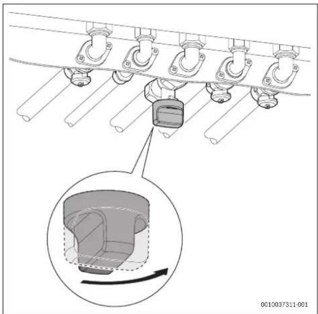 BOSCH Condens 5700i WT - Gashahn öffnen/schließen - 1