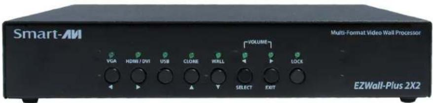 Smart-AM VGA HDMI / DVI USB CLONE WALL VOLUME SELECT EXIT Multi-Format Video Wall Processor EZWall-Plus 2X2